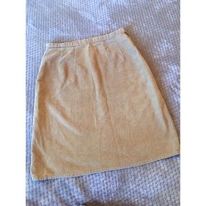 Kaki colored skirt